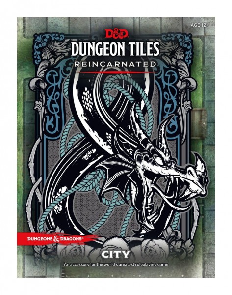 Beidseitig nutzbare Spielflächen-Kacheln für Dungeons & Dragons Rollenspiele. Der Pack enthält 16 Kacheln, die sich beliebig erweitern lassen.